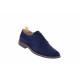 Oferta marimea 43 - Pantofi barbati casual, eleganti din piele naturala intoarsa bleumarin LNIC184BLMVEL