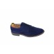 Oferta marimea 43 - Pantofi barbati casual, eleganti din piele naturala intoarsa bleumarin LNIC184BLMVEL