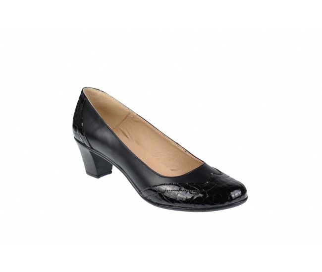 Oferta marimea 36, 38, 39 - Pantofi dama, comozi si eleganti, din piele naturala, LP104CROCON