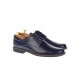 Oferta marimea   42  -  Pantofi barbati, casual- eleganti, din piele naturala, bleumarin inchis, LP80BLM