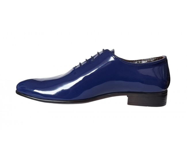 Pantofi barbati eleganti din piele naturala Bleumarin LAC MOD1BLMLAC