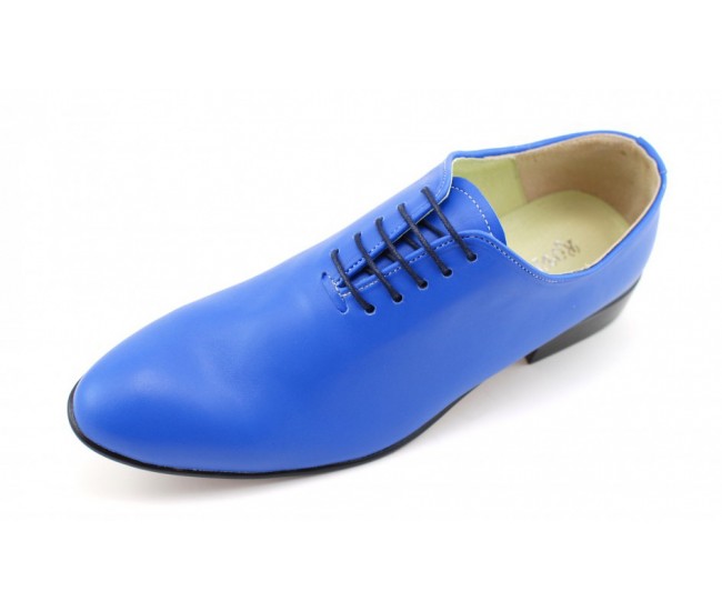 Pantofi barbati office, eleganti din piele naturala ENZO BLUE, MOD1BLU