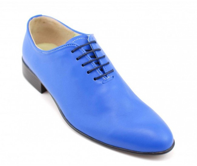 Pantofi barbati office, eleganti din piele naturala ENZO BLUE, MOD1BLU