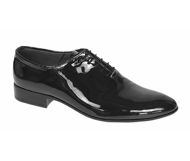 Pantofi barbati eleganti din piele naturala Negru LAC MOD1NLAC