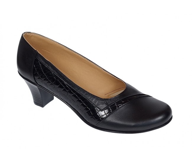 Pantofi dama eleganti din piele naturala Negru MVSP26NCR