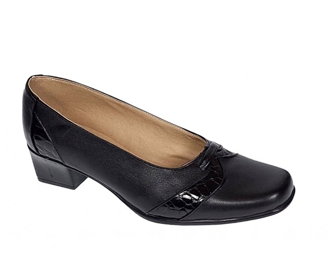 Pantofi dama eleganti din piele naturala Negru MVSP2N