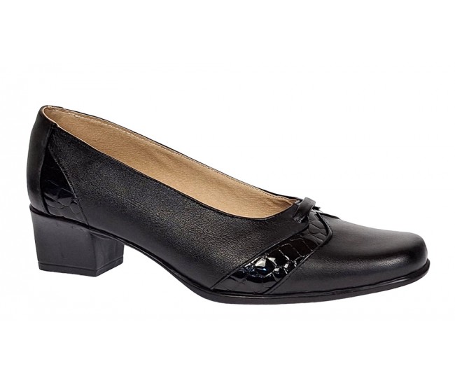 Pantofi dama eleganti din piele naturala Negru MVSP2N