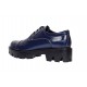 Pantofi dama casual din piele naturala platforme inalte Bleumarin - P11BLM