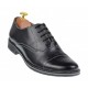 Pantofi barbati casual din piele naturala neagra P32NBOX