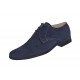 Pantofi barbati eleganti din piele naturala intoarsa bleumarin P34BLMVEL