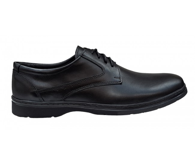 Pantofi barbati casual din piele naturala Tibi Negru, P350NS