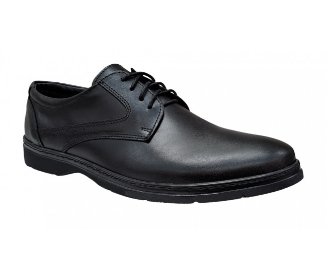 Pantofi barbati casual din piele naturala Tibi Negru, P350NS