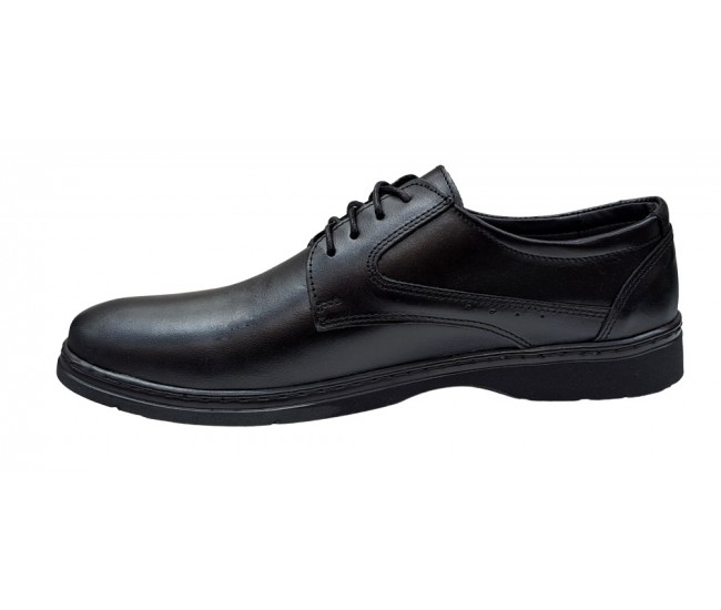 Pantofi barbati casual din piele naturala Tibi Negru, P350NS