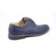 Pantofi bleumarin barbati casual - eleganti din piele naturala Dark Blue