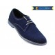 Pantofi barbati, casual-eleganti din piele naturala intoarsa, bleumarin - PABLUVEL