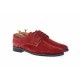 Pantofi barbati casual din piele naturala intoarsa, culoare bordo PAVELV