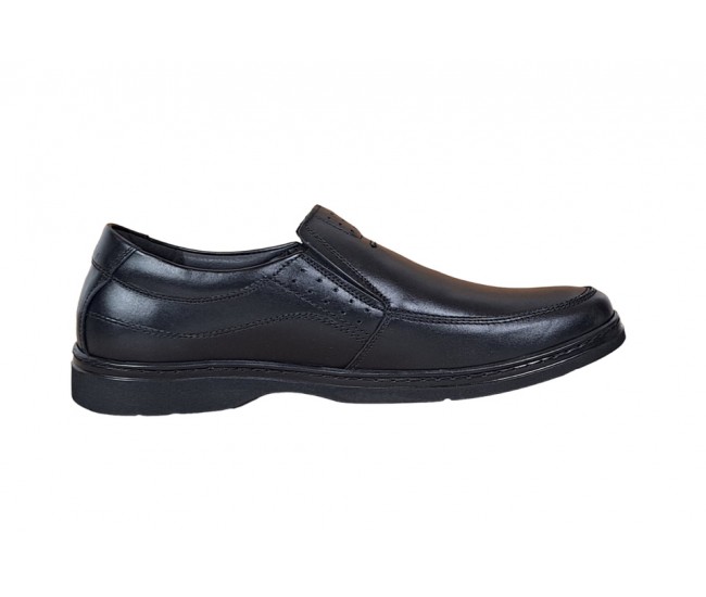 Pantofi barbati casual, din piele naturala cu elastic, PH451ELN GKR