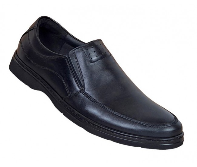 Pantofi barbati casual, din piele naturala cu elastic, PH451ELN GKR