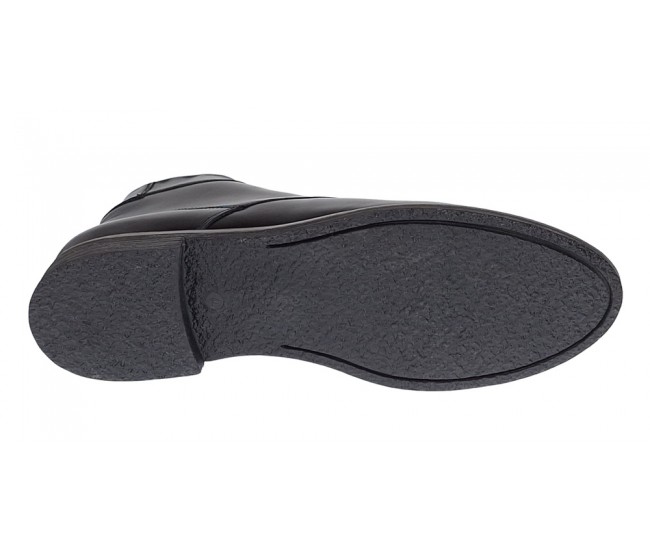 Ghete barbati casual din piele naturala (imblanite) Negru PHBONDNBOX