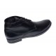 Ghete barbati casual din piele naturala (imblanite) Negru PHBONDNBOX