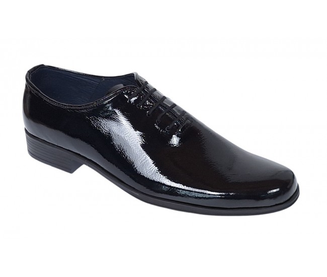 Pantofi barbati eleganti din piele naturala Negru LAC - PMOD1SLAC