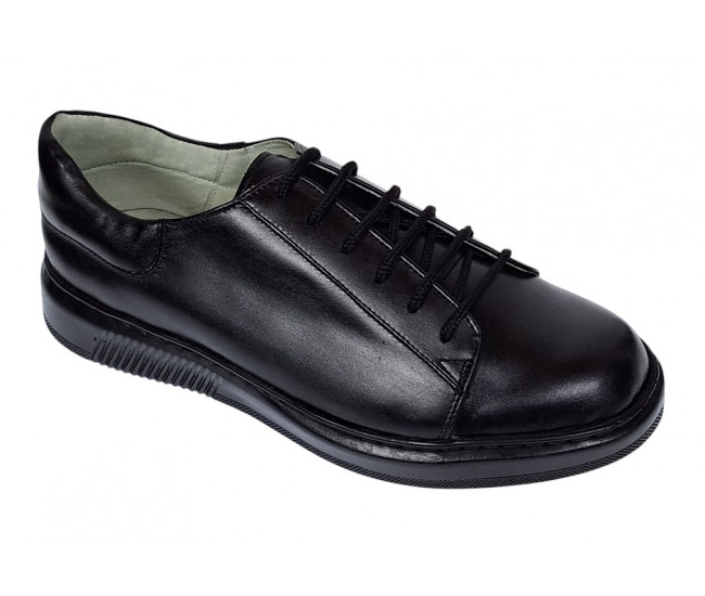 Pantofi barbati casual din piele naturala Negru Cairo 5 R5N