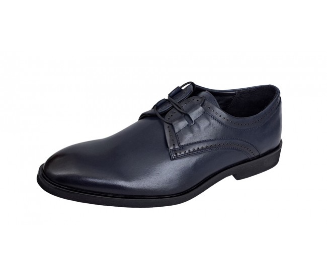 Pantofi eleganti pentru barbati, din piele naturala, bleumarin, Alexander Rome TEST177BL