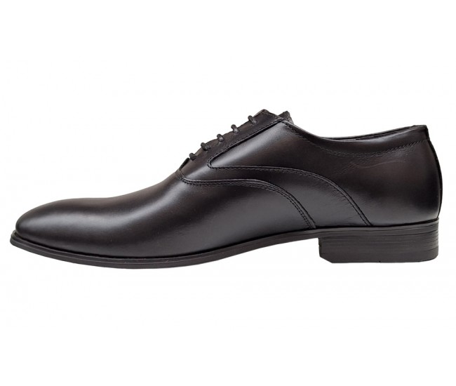 Pantofi barbati eleganti din piele naturala Negru - RSY21N