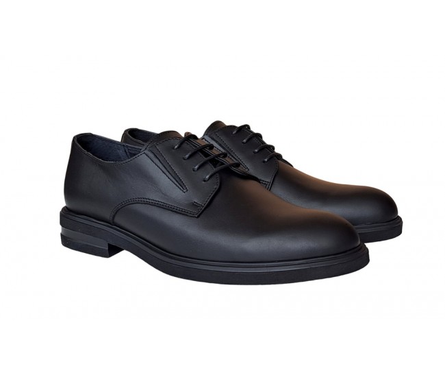 Pantofi barbati, casual, din piele naturala, Negru, X Confort, SCV270N