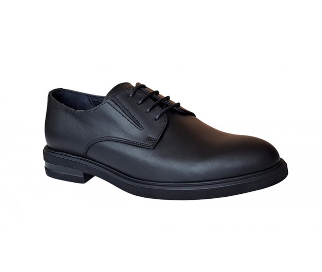 Pantofi barbati, casual, din piele naturala, Negru, X Confort, SCV270N