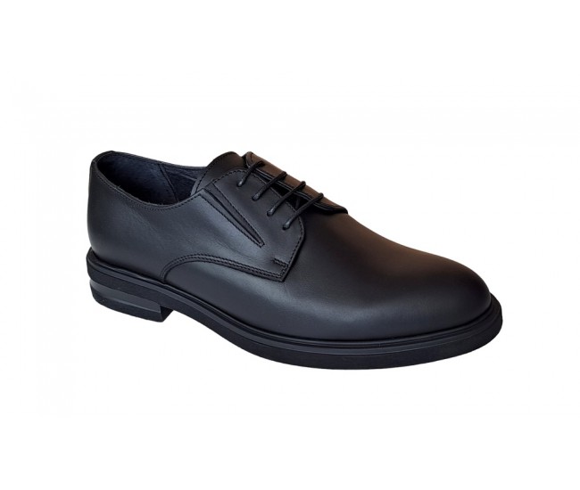 Pantofi barbati, casual, din piele naturala, Negru, X Confort, SCV270N