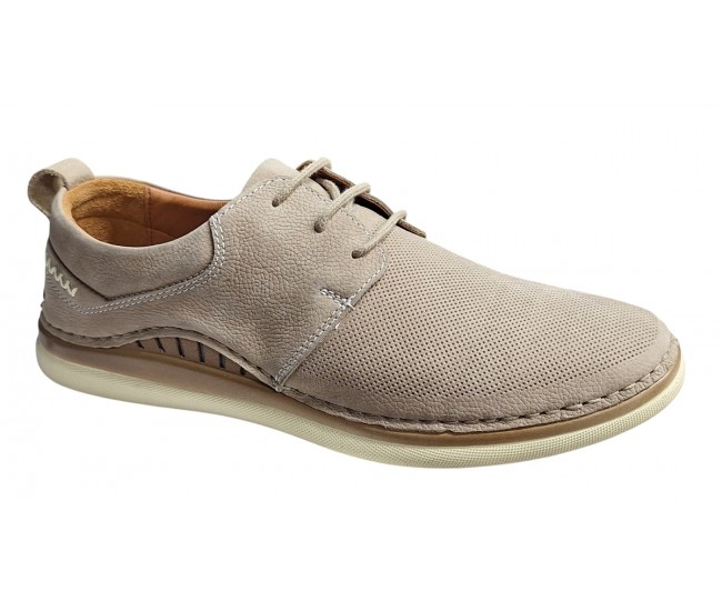 Pantofi casual barbati din piele naturala bej - Model Colin 547B