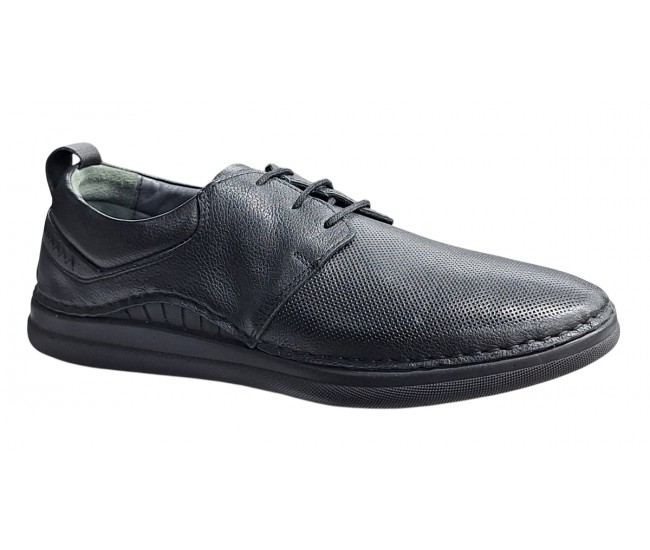 Pantofi casual barbati din piele naturala - Model Negru Colin 547N