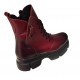 Ghete dama casual, din piele naturala, Shelenova Bordeaux SCV962N