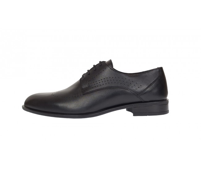 Oferta Pantofi barbati eleganti din piele naturala Negru SIR011N