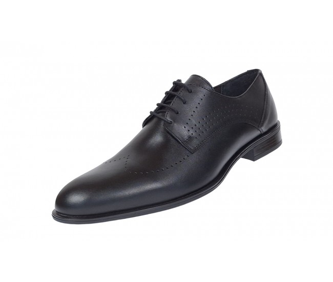 Oferta Pantofi barbati eleganti din piele naturala Negru SIR011N