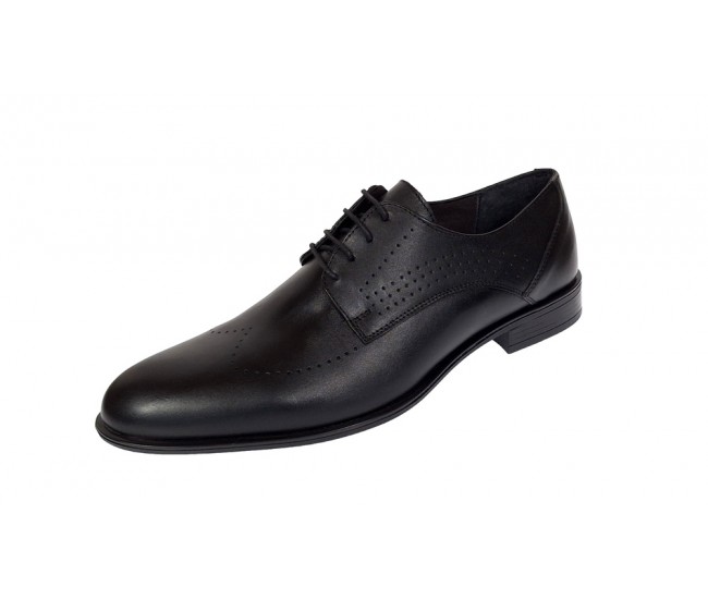 Oferta Pantofi barbati eleganti din piele naturala Negru SIR011N