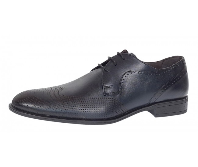 Pantofi barbati eleganti din piele naturala Bleumarin SIR020BL