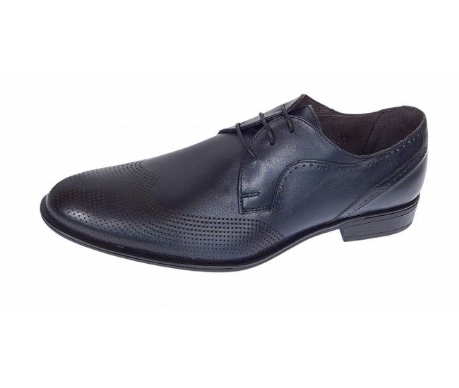 Pantofi barbati eleganti din piele naturala Bleumarin SIR020BL