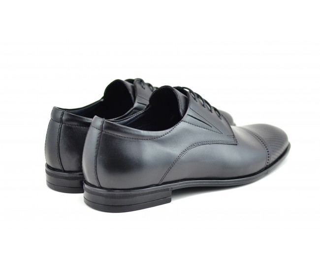 Pantofi barbati eleganti, din piele naturala, Negru, SIR073SN