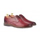 Pantofi barbati casual din piele naturala bordo - SIR135VIS