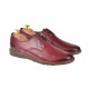 Pantofi barbati casual din piele naturala bordo - SIR135VIS