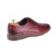 Pantofi barbati casual din piele naturala bordo - SIR135VIS