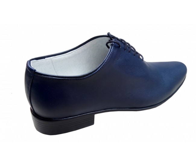 Pantofi barbati eleganti din piele naturala bleumarin - cod STD35BLMBOX