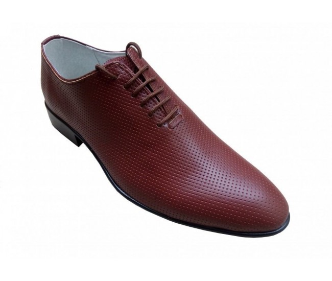 Pantofi barbati eleganti din piele naturala maro - cod STD35M