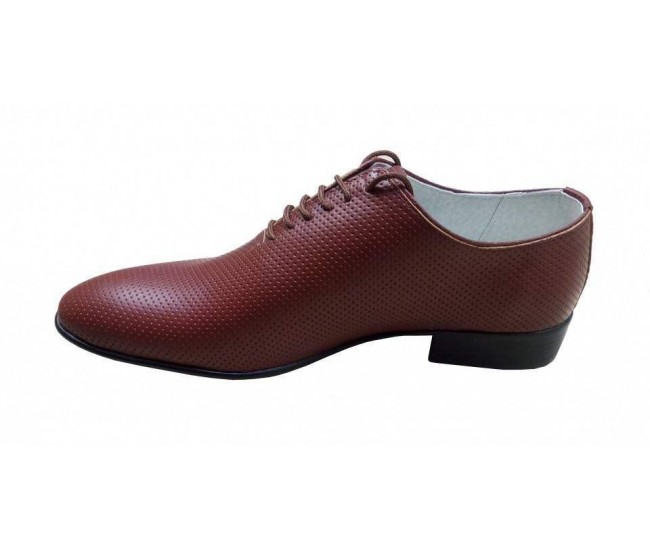 Pantofi barbati eleganti din piele naturala maro - cod STD35M