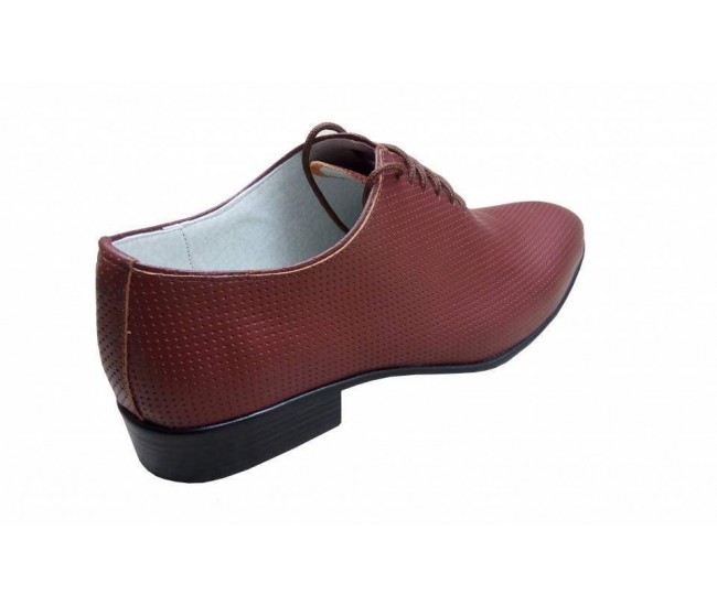 Pantofi barbati eleganti din piele naturala maro - cod STD35M