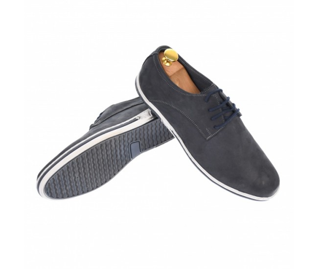 Pantofi sport, casual barbati din piele naturala intoarsa - TENBUFBLC