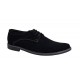 Pantofi barbati, casual, din piele naturala intoarsa, negru, VELN