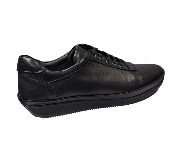 Pantofi barbati, casual, piele naturala, Negru, Ultra Confort, VIKOTTY, VIK217N